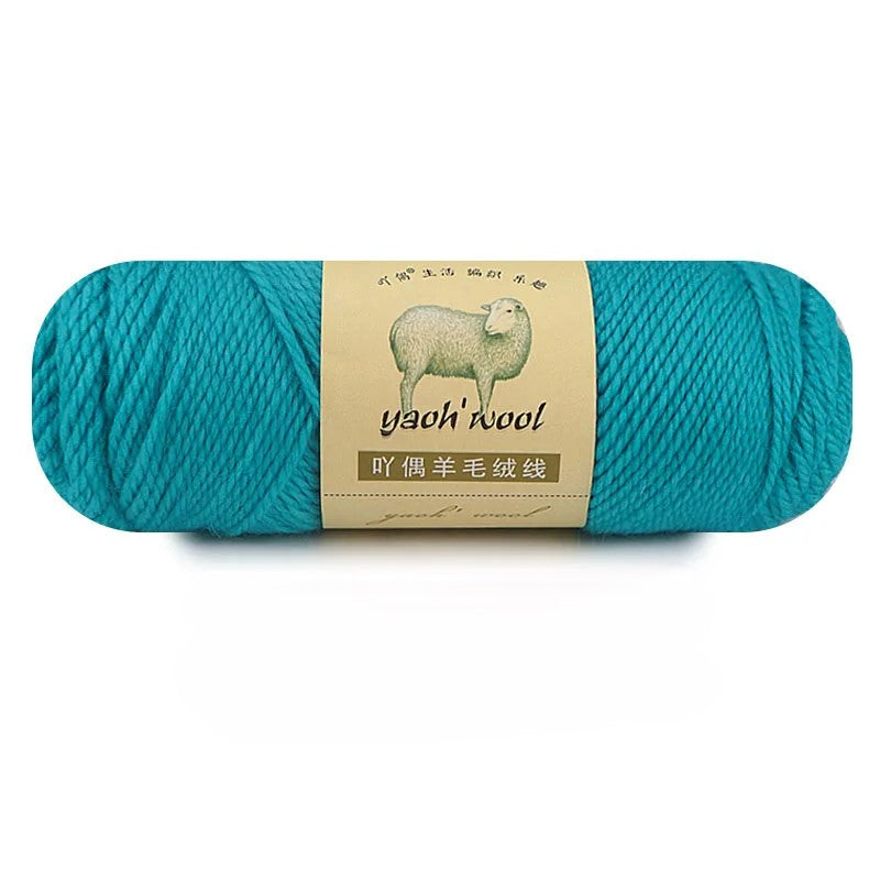 50% Wool + 50% Acrylic Yarn - 100g Yarn