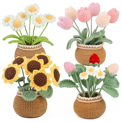 Potted Flowers DIY Crochet Kit - Variety 1