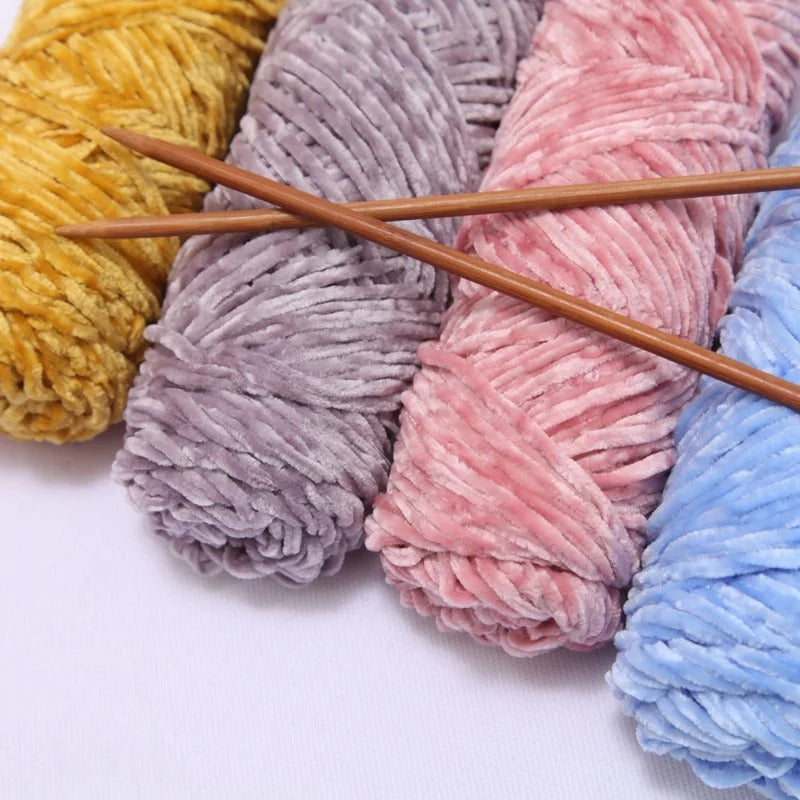 CHUNKY Peluche Chenille Soft Yarn - 100g