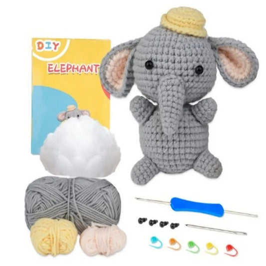 Elephant DIY Crochet Kit